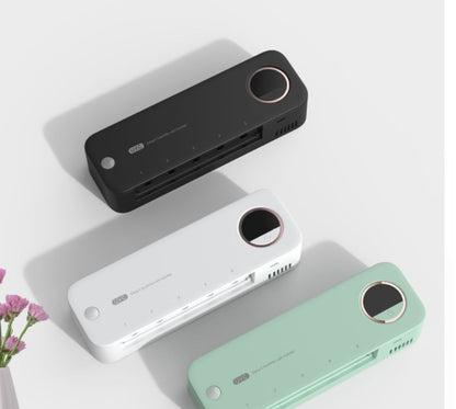 UV Toothbrush Holder Sterilizer with Rechargeable Toothbrush and LED Display, Wall-Mounted Bathroom Accessory